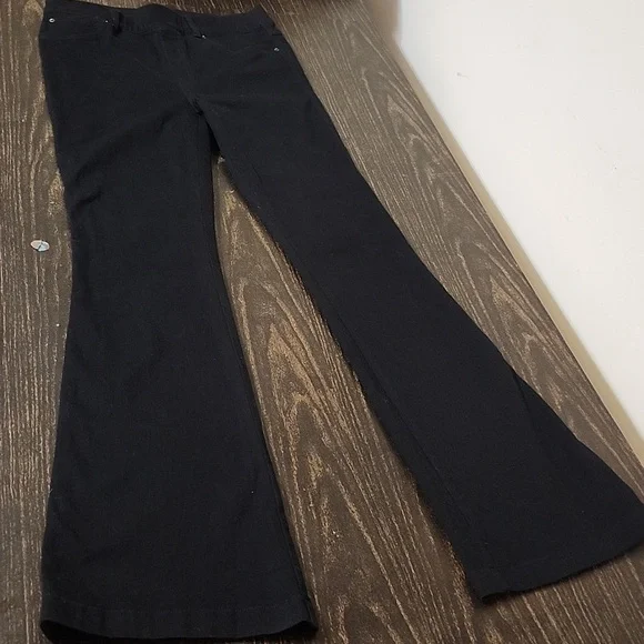 Spanx Flare Jeans Pull On Medium Black - Picture 3 of 8